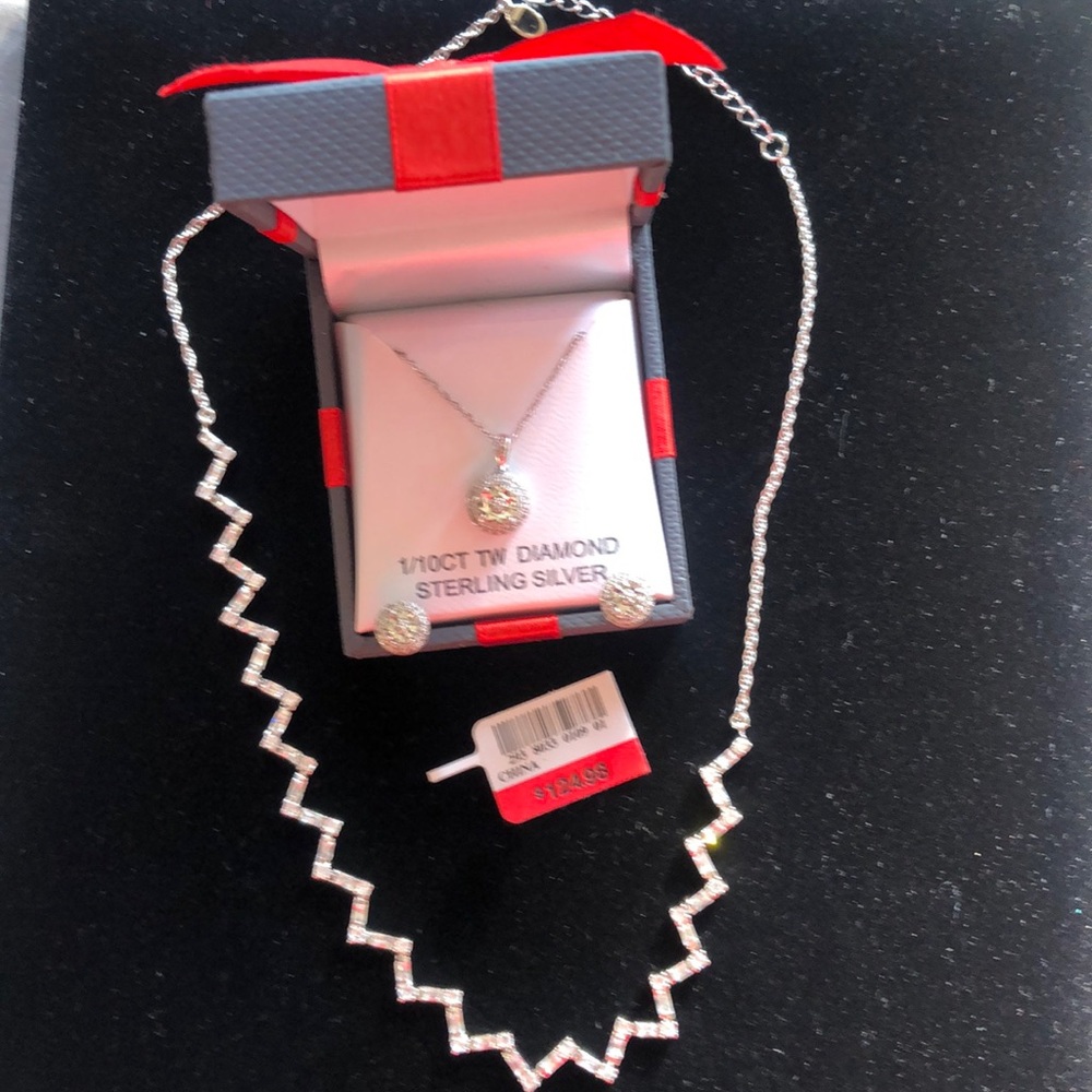 Necklaces and matching earrings